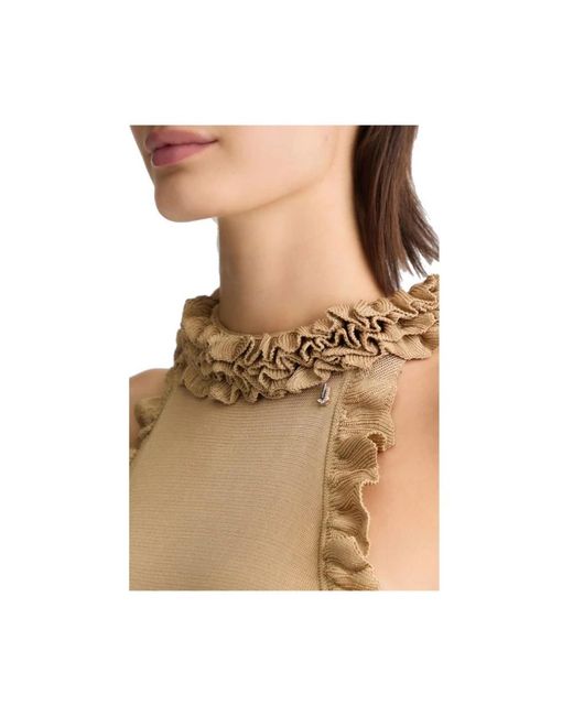 Sleeveless Tops Liu Jo de color Natural