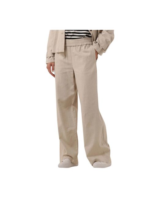 Modström Broeken ,Polyester Wijde Broek in het Gray