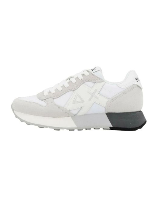 Sun 68 White Sneakers for men