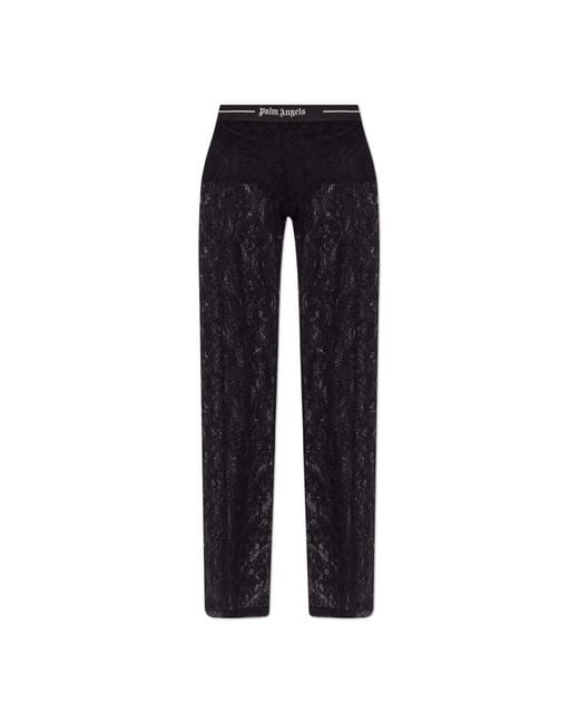 Palm Angels Blue Wide Trousers
