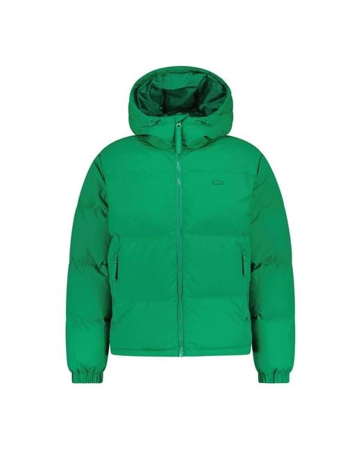 Lacoste Green Winter Jackets for men