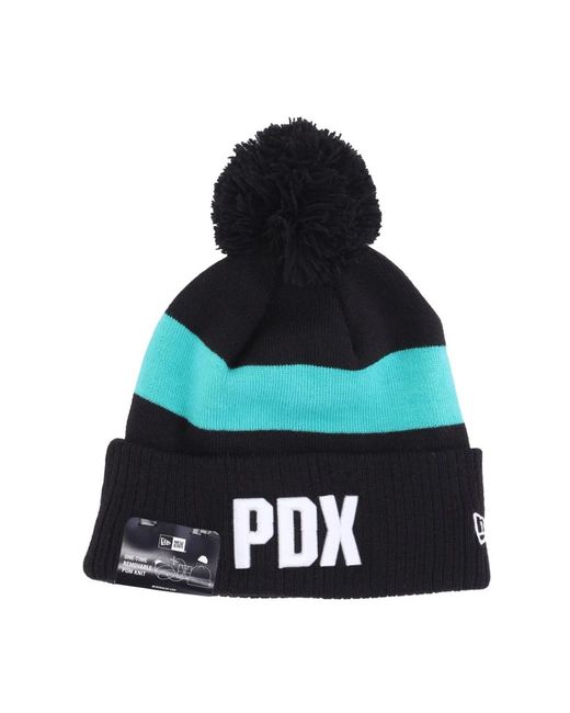 KTZ Accessoires ,Veelkleurig ,Nba City Night Pom Pom Beanie in het Blue voor heren