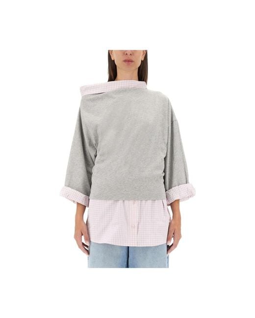 Blouses Dries Van Noten de color Gray