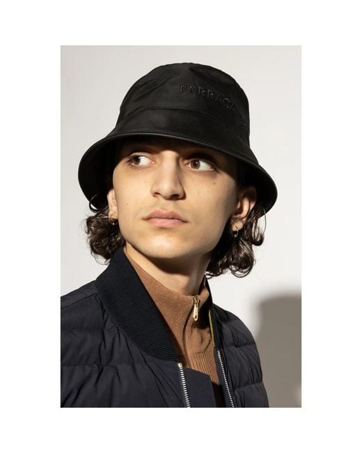 Ferragamo Black Hats for men