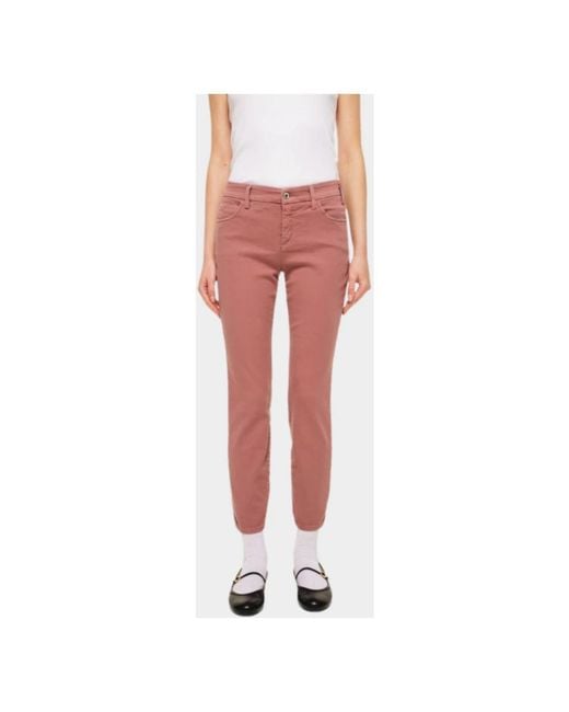 CYCLE Red Slim-Fit Jeans