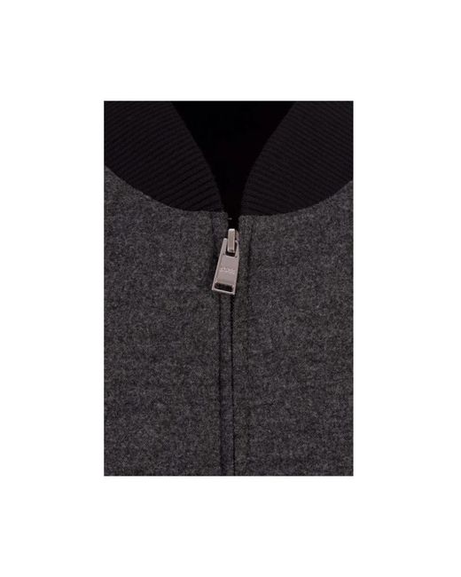 HUGO Jassen ,Grijs ,Wol P-Hanry Bomber Jacket in het Black voor heren