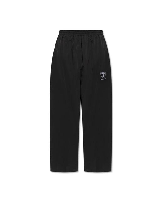 Balenciaga Black Wide Trousers for men