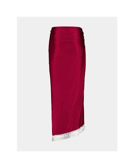 Rabanne Red Midi Skirts