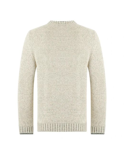 Fedeli Gray Round-Neck Knitwear for men