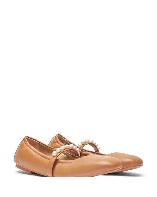 Stuart Weitzman Brown Goldie Ballet Flat