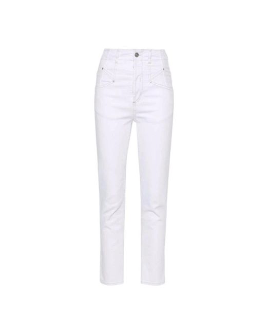 Isabel Marant White Slim Fit Jeans