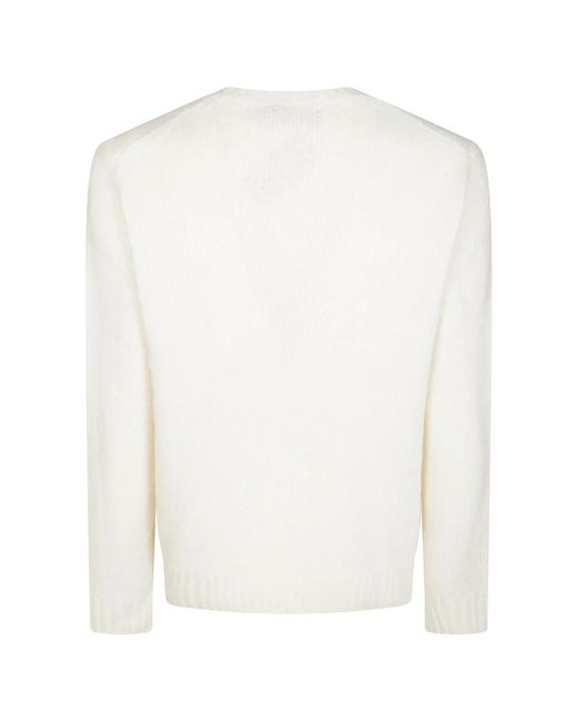 Polo Ralph Lauren White Round-Neck Knitwear for men