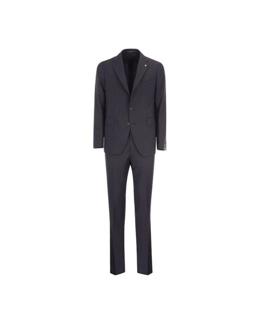 Tagliatore Blue Single Breasted Suits for men