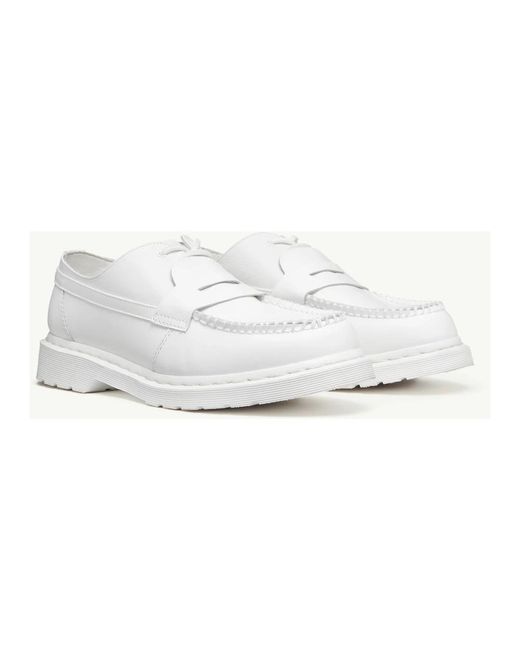 Dr. Martens White Loafers