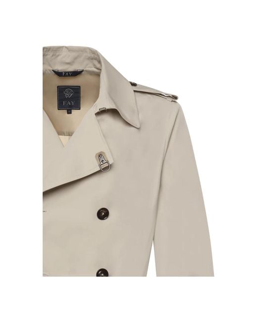 Fay Natural Trench Coats for men