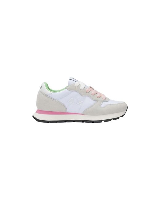 Sun 68 Schoenen ,Wit ,Ally Solid Sneaker in het White
