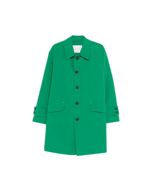Mackintosh Green Single-Breasted Coats for men