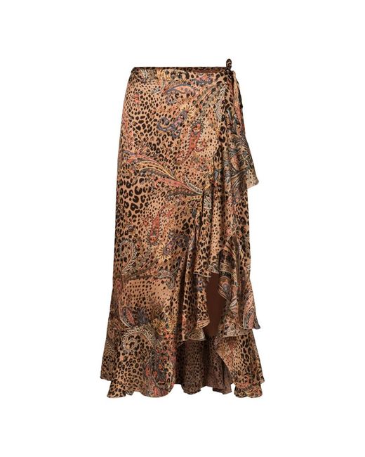 Etro Brown Maxi Skirts