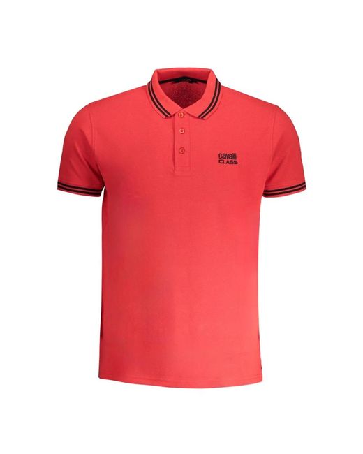 Roberto Cavalli Red Polo Shirts for men