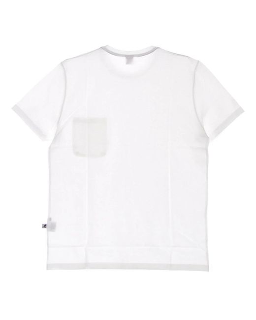 Kangol Tops ,Wit ,Katoen Heritage Taped Tee Off in het White voor heren