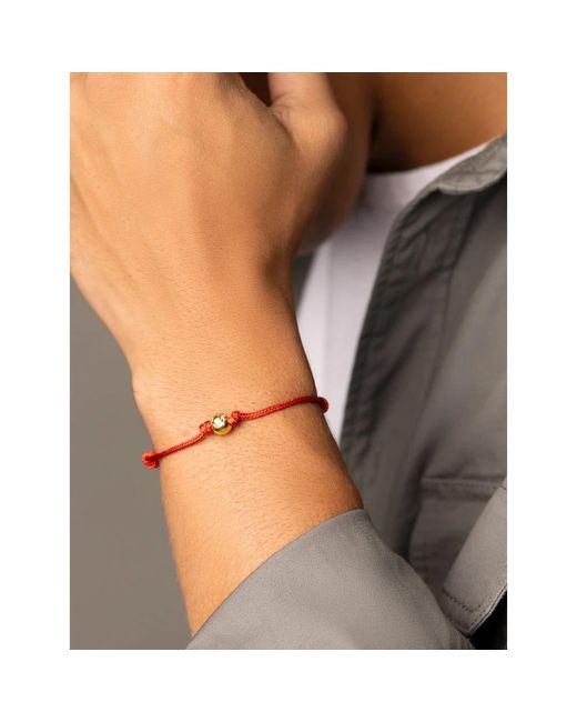Nialaya Red Bracelets for men