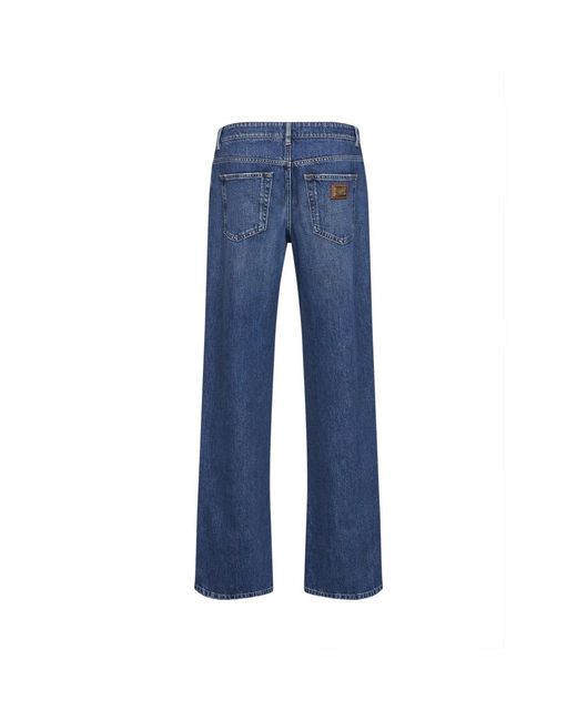 Dolce & Gabbana Blue Straight Fit Jeans