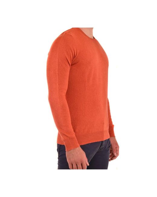 Round-Neck Knitwear Drumohr de hombre de color Red