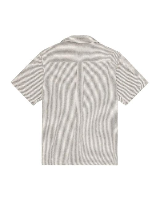 Les Deux Gray Short Sleeve Shirts for men
