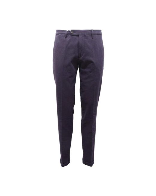Michael Coal Blue Slim-Fit Trousers for men