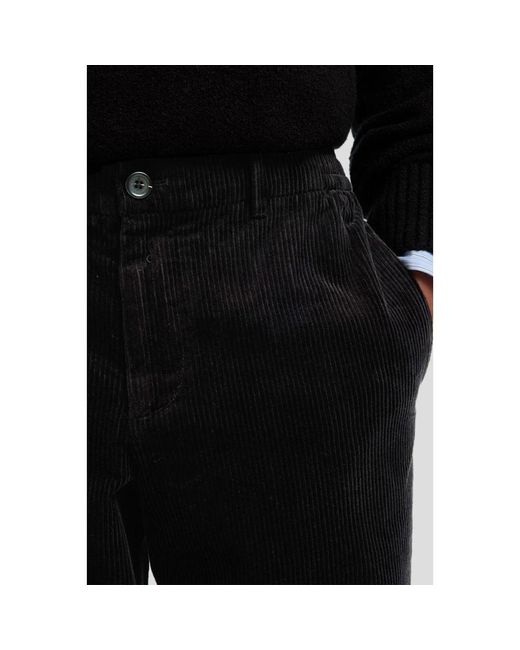 SELECTED Slim-Fit Broek in het Black voor heren