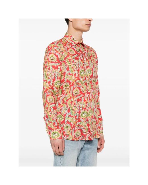 Etro Red Casual Shirts for men