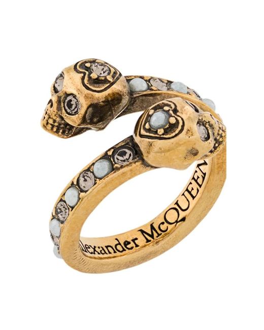 Alexander McQueen Metallic Rings