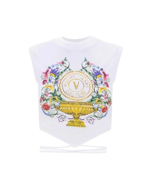 Sleeveless Tops Versace Jeans Couture en coloris White
