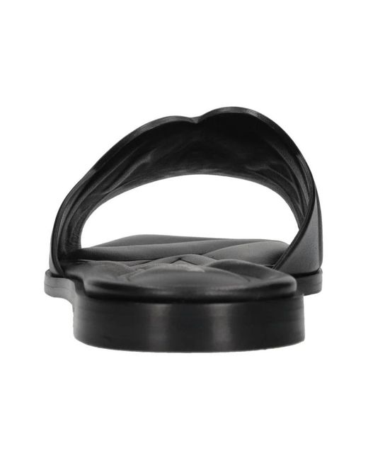 McQueen Black Sliders