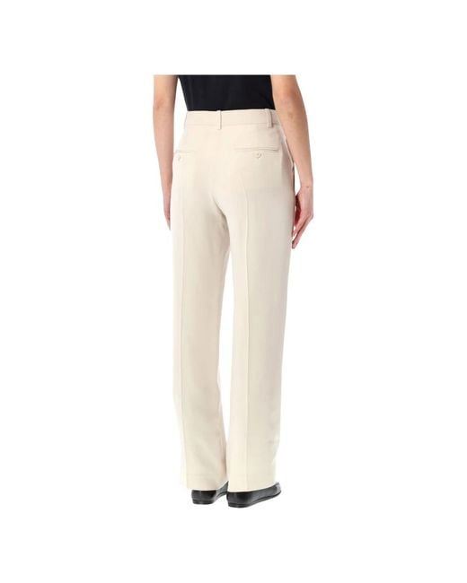 Isabel Marant Natural Noanda Fluid Crepe Trousers