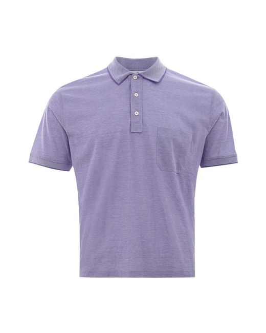 Gran Sasso Purple Polo Shirts for men