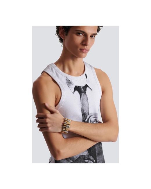 Bracelets Balmain de hombre de color Metallic