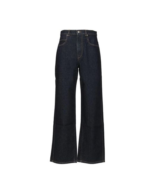 Isabel Marant Blue Wide Jeans for men