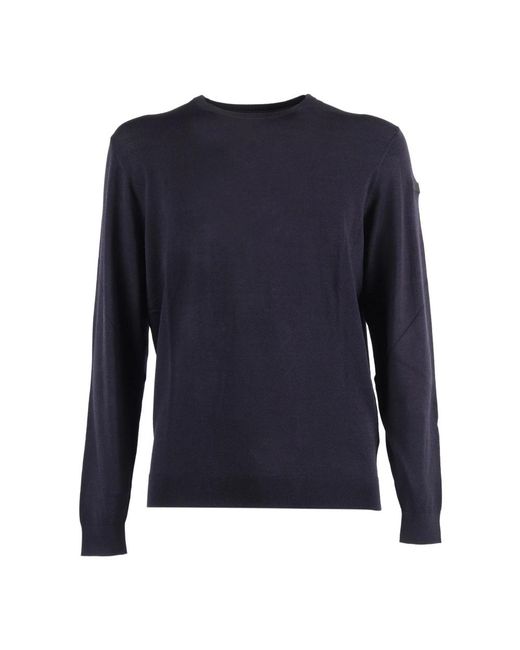 Rrd Blue Round-Neck Knitwear for men