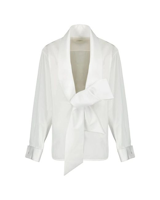 Saint Laurent White Blouses