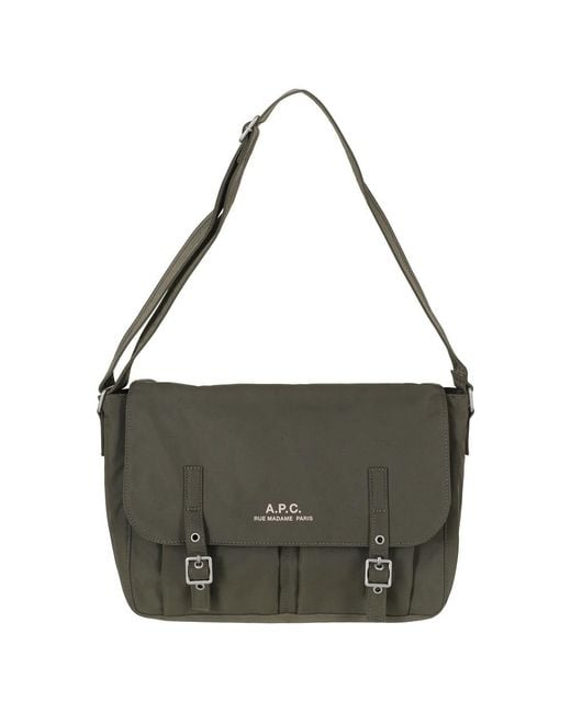 A.P.C. Green Cross Body Bags for men