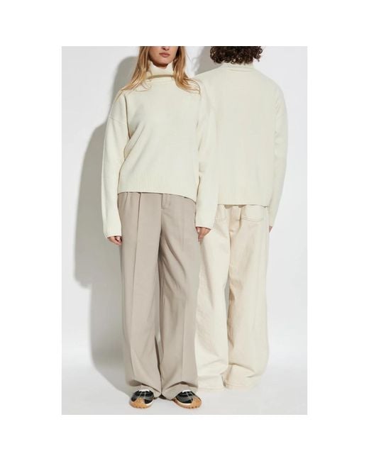 AMI White Turtlenecks