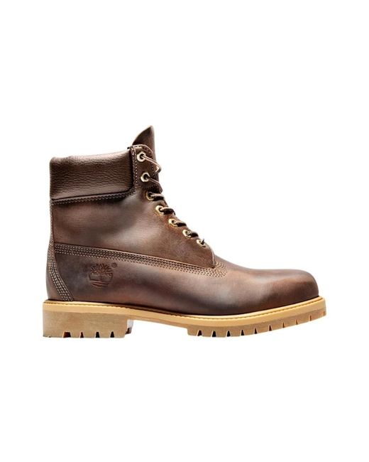 Timberland Brown Lace-Up Boots for men