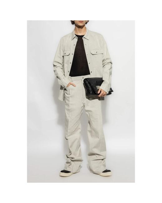 Casual Shirts Rick Owens de hombre de color White