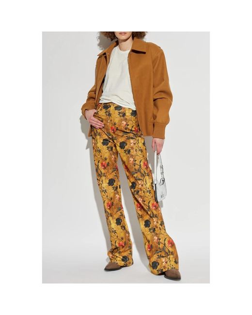 R13 Natural Wide Trousers
