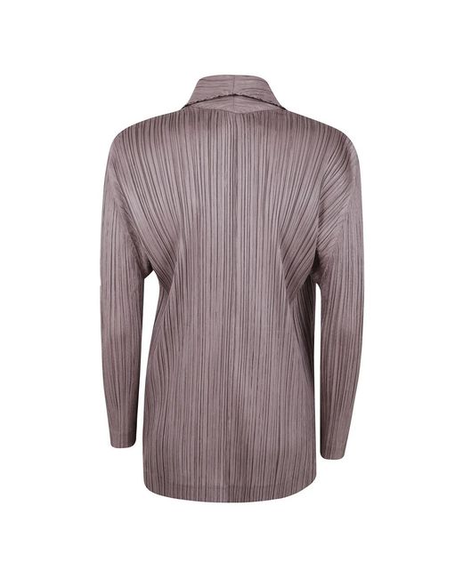 Issey Miyake Brown Falten Jacke