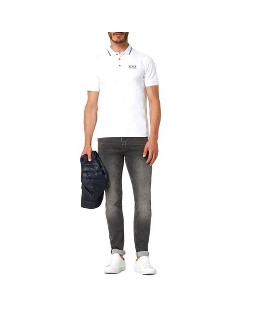 EA7 Polo Hemden in het White voor heren