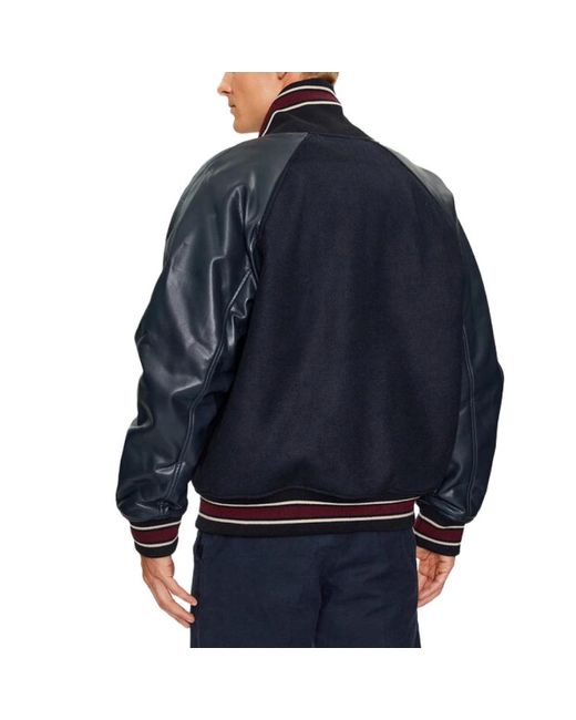 ARMANI EXCHANGE Blue Bomber Jackets for men