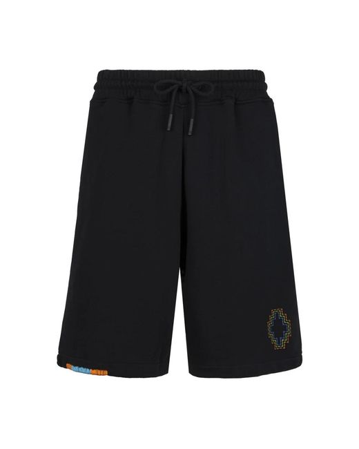 Marcelo Burlon Black Casual Shorts for men