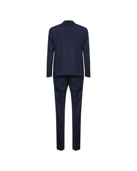 Tagliatore Blue Double Breasted Suits for men
